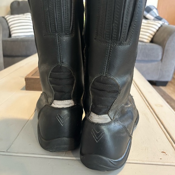 FRANK THOMAS Men's Size 12 Black Motorcycle Boots - Picture 8 of 12